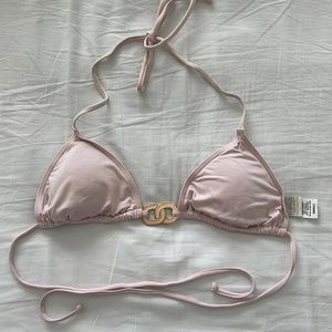 LSPACE Triangle String Bikini Top